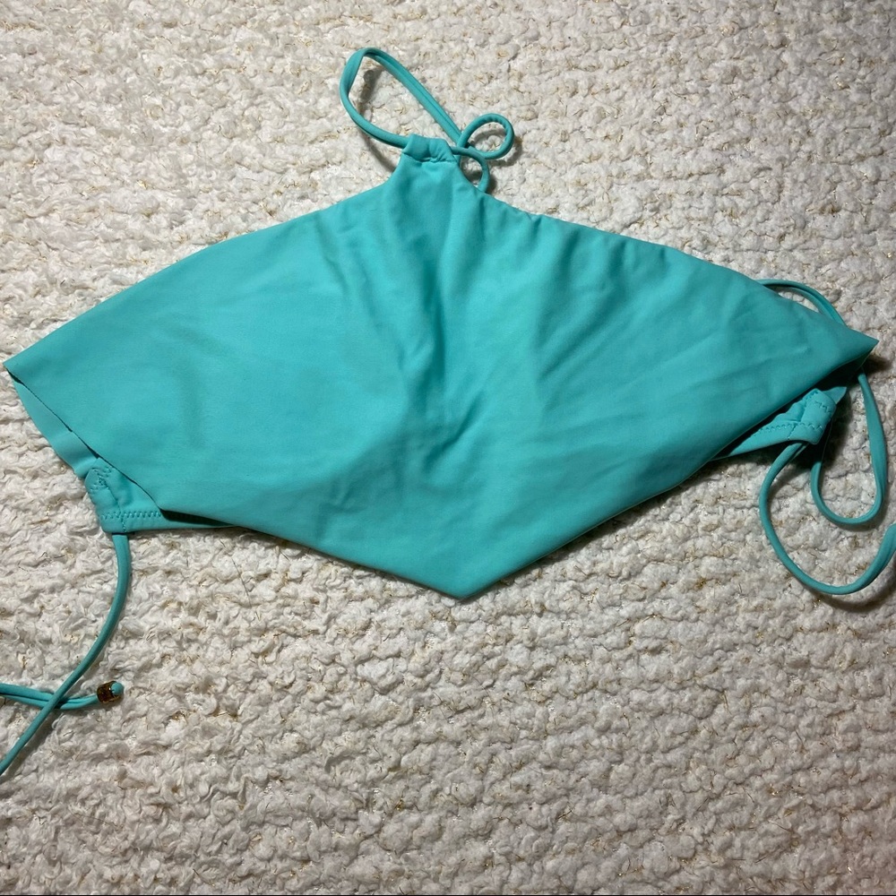Teal Blue Bikini Halter Top